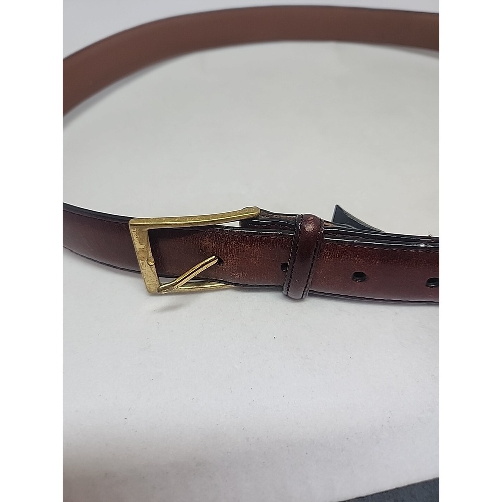 Brighton Belt Size 40 Vintage Anilina Glazed Cowhide Leather Mens Made in USA - Picture 2 of 6